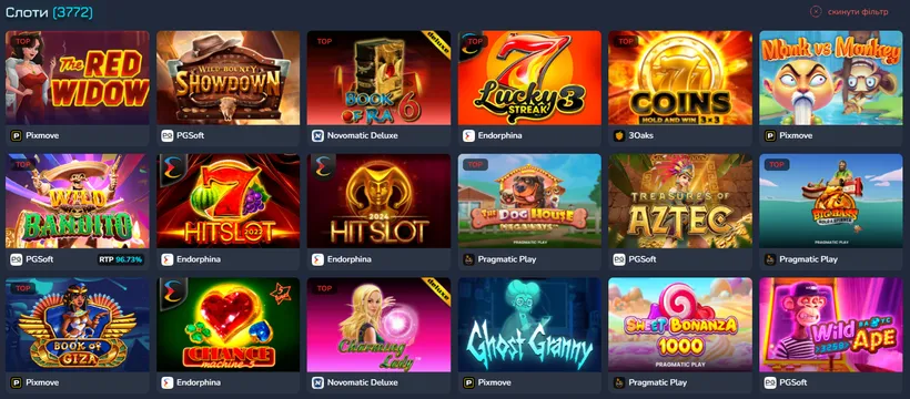 Ігри в Slot Club: що доступно на сайті